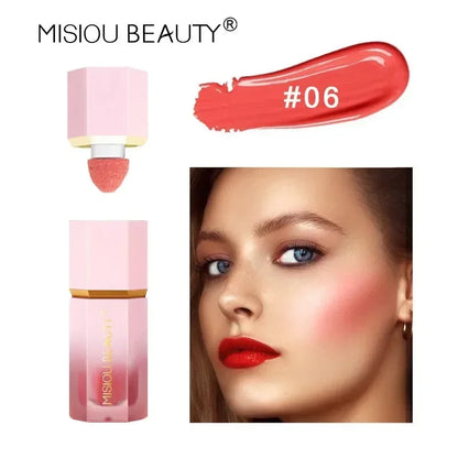 Natural Blusher Cute Korean Makeup for Women Liquid Blush Waterproof Multi-purpose Facial Nourishing Blush Stick Cheek