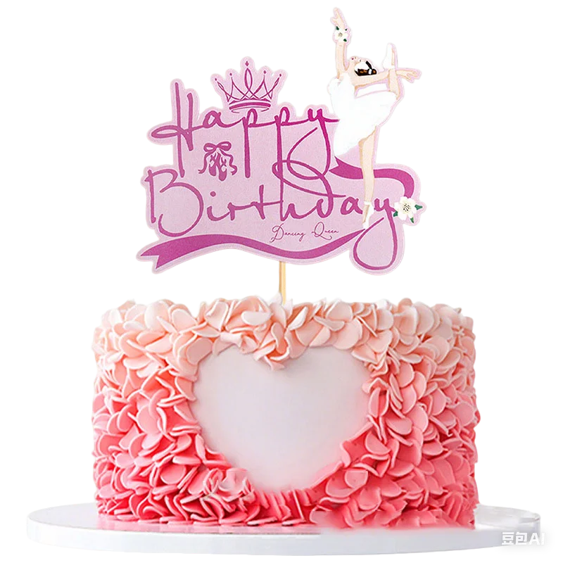 Dancing Girl Cake Decorations Ballerina Figurine Cake Topper For Girl Ballet Theme Birthday Party Decors Cake Ornament