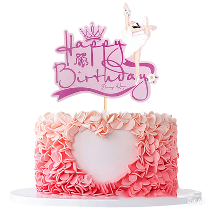 Dancing Girl Cake Decorations Ballerina Figurine Cake Topper For Girl Ballet Theme Birthday Party Decors Cake Ornament