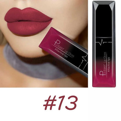 Matte Liquid Lipstick 17 Colors, Long Lasting Lip Gloss, Velvet Lip Cream, High Pigment, Non-Stick Cup, Sexy Finish