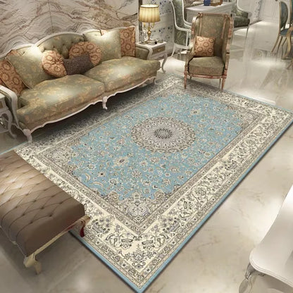 Baroque Style Area Carpet Is Lightweight Suitable for Bedroom Living Room Dining Room Study Corridor and Room Home Decoration