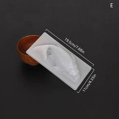 Mold for Baking 3D Koi Fish Shape Plastic Cake Chocolate Jelly Mould DIY Soap Handmade Sugarcraft Mold Baking Molds форма рыба