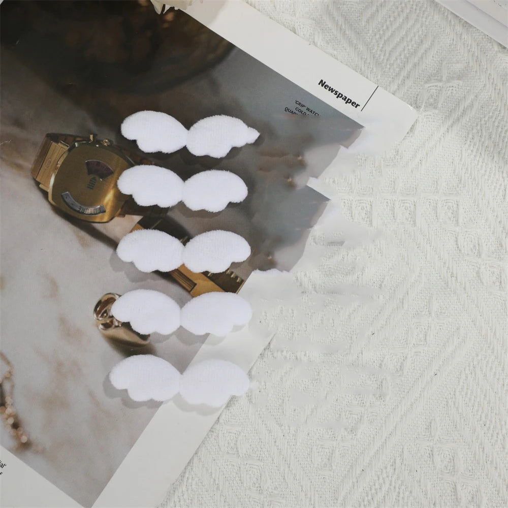 10Pcs Sweet Plush DIY Photocard Holder Handmade Material Korean Idol Photo Card Holder Lace Strips Cute Cartoon Ears Accessories