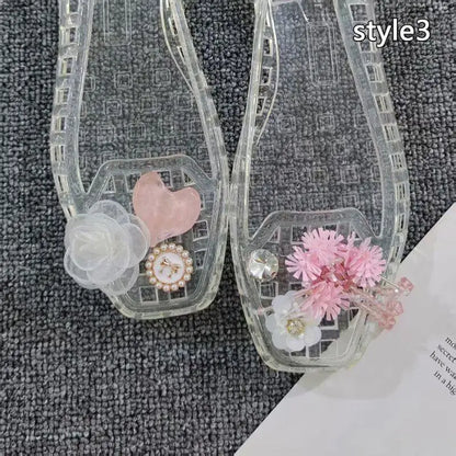 Crystal Flower Shoe Clips Shoes Accessories Tassel Pendant Flower Shoe Buckles Cool Show Sweet Fashion Shiny Shoe Ornaments