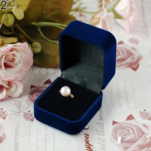 Jewelry Box Earring Ring Display Storage Organizer Square Lid Open Box Case Gift Ring Box Wedding Marry Gifts