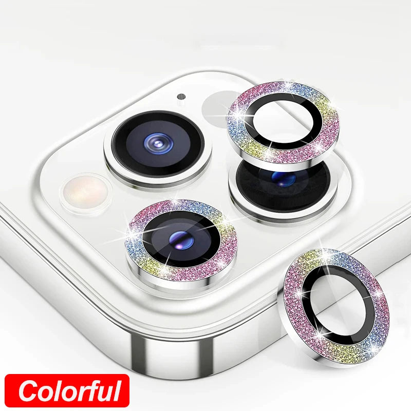 Camera Lens Protector For iPhone 17 Pro Max 17Air 17Pro 15 16 Pro Max Diamond Metal Protective Glass For iPhone 14 15 Plus Lens