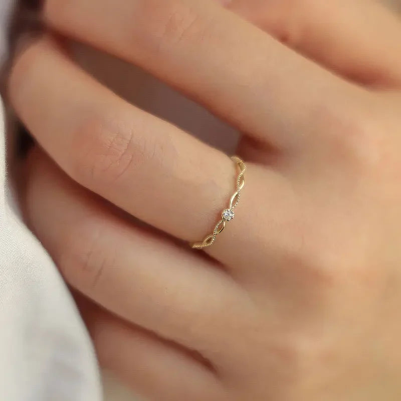Real 100% 925 Sterling Silver Geometric Cross Line Zircon Opening Adjustable Rings for Women Fine Jewelry Minimalist Accessories