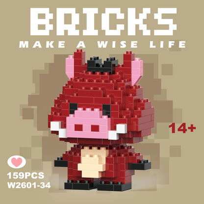 Disney 108 style Stitch LinaBell StellaLou Building Blocks Princess Cartoon Figrues Bricks Children's Assembly Toys Model Gift
