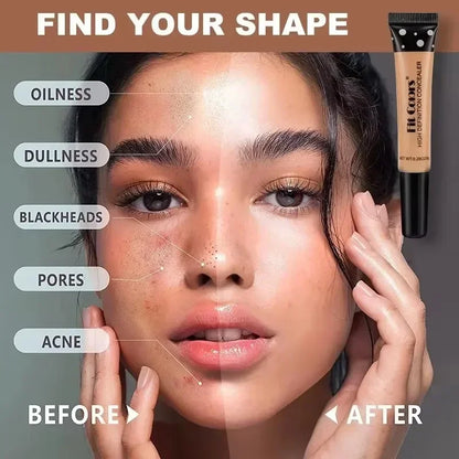 Matte Face Foundation Cream Efficient Concealer Waterproof Primer Oil Control Bb Cream Brightens High Quality Professionalmakeup