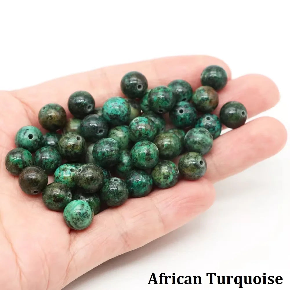 4 6 8 10mm Natural Black Tourmaline Beads Round Smooth Loose Stone Bead For Jewelry Making Diy Bracelet Necklace Accessories