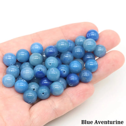 4 6 8 10mm Natural Black Tourmaline Beads Round Smooth Loose Stone Bead For Jewelry Making Diy Bracelet Necklace Accessories