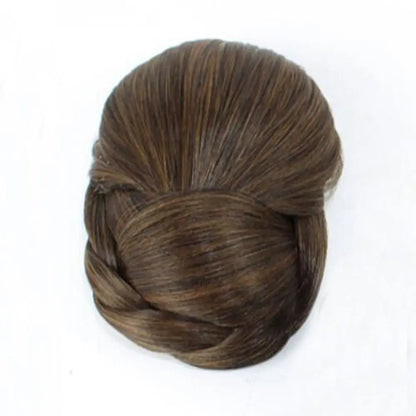 Natural Female Hair Accessories Girls Hair Extension Fake Hair Bun Hanfu Hair Chignon Braided Chignon Bride Hairpiece