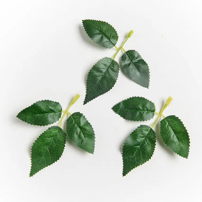 20 Pieces Silk Rose Leaves Fake Plant Wedding Decorative Wreath Christmas Decorations for Home Diy Decorative Artificial Flowers