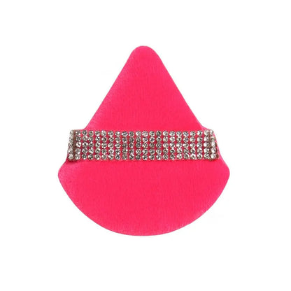 Diamond Triangle Powder Puff Face Makeup Tool Sponge Velvet Soft Smooth Facial Beauty Makeup Sponge Cosmetics Accessories
