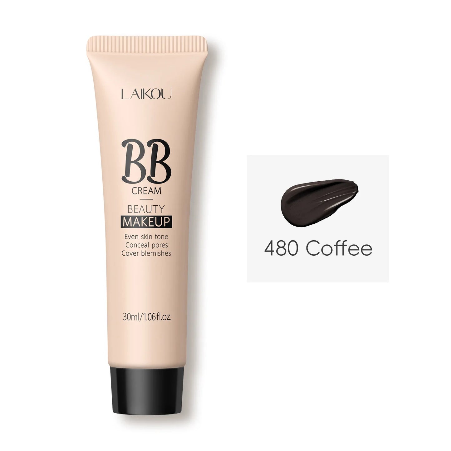 LAIKOU 9-color Foundation BB cream 30ml Natural Facial Concealer Cream Cover Dark Circles Pores Light Texture Makeup Base