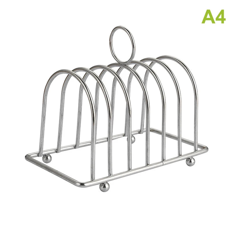1Pcs Stainless Steel Cooking Rack Versatile Use as Toast Stand Bread Rack Baking Grid Pizza Plate Grill Pot Air Fryer Accessory