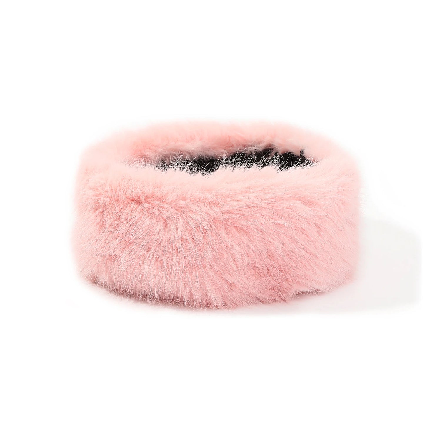AWAYTR Faux Fox Fur Thermal Headbands Fashion Synthetic Fur‌ Wide Headband Hair Accessories For Women Trend