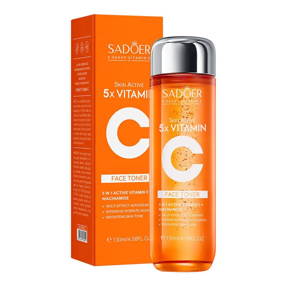 Vitamin C & Niacinamide Hydrating Skin Care Set, 6-In-1 Daily Skincare Gift Kit, Face Wash, Toner, Serum, Face Cream, Eye Cream