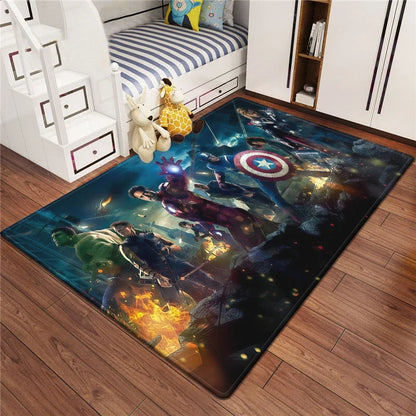 Marvel Series Customizable Carpets for Home Decor - Ideal for Bedrooms Living Rooms Sofas Camping Picnics Children's Rooms
