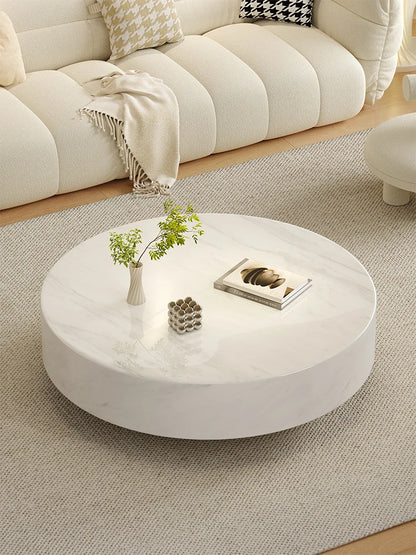 Italian Minimalist Round Marble Nesting Tables Set - Luxury  Coffee Tables for Small/Large Living Room, Space-Smart Centerpiece