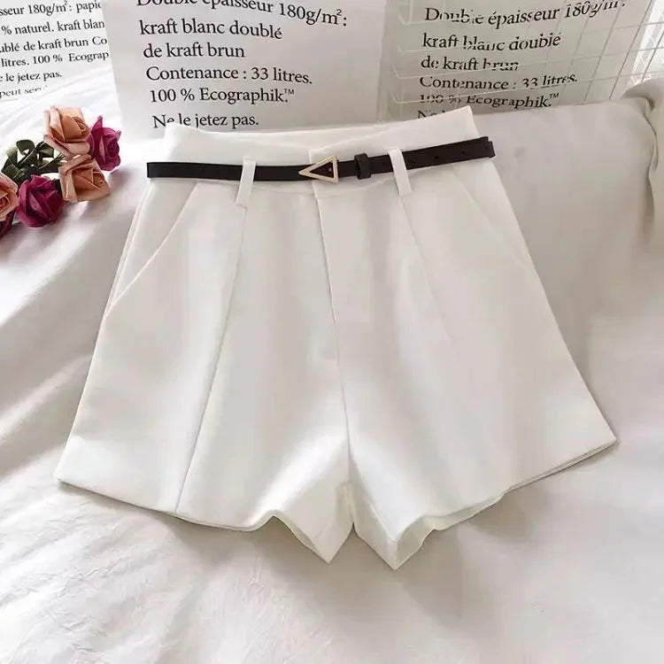 High Waist White Wide Leg Pants Women's Spring Summer New Style Suit Loose Versatile Outdoor Fashion Casual Pants