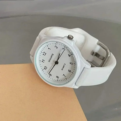 Casual Women Watches Simple Silicone Strap School Student Girls Quartz Wristwatches Creative Birthday Gift for Female