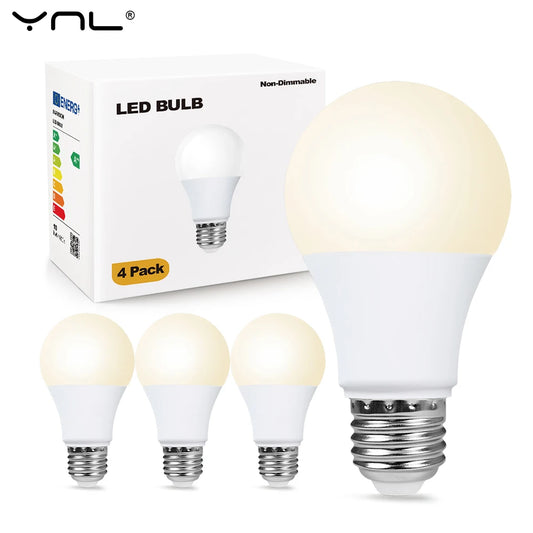 4pcs/lot E27 LED Bulb Lamps AC 220V SMD2835 3W 6W 9W 12W 15W 18W Lampada Led Light Bulbs Living Room Home Indoor LED Bombilla