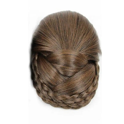Natural Female Hair Accessories Girls Hair Extension Fake Hair Bun Hanfu Hair Chignon Braided Chignon Bride Hairpiece