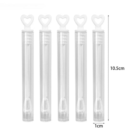 100/10PCS Colorful Bubble Soap Bottles 5 Holes Wand Tube Bubble Empty Soap Bottles Tube Wedding Gifts Birthday Party Decoration
