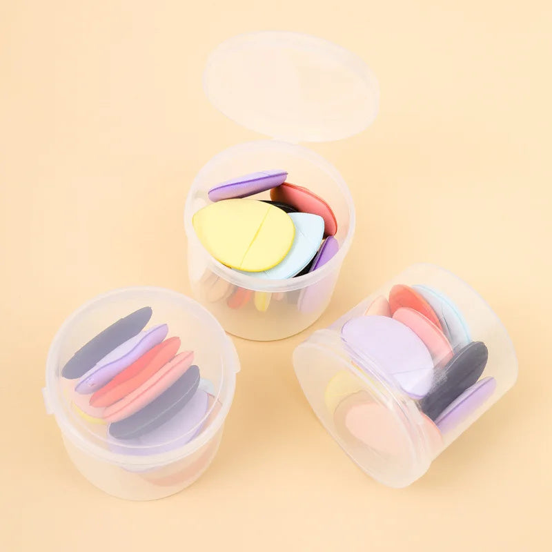 Mini Thumb Tip Foundation Puff Dry Wet Use Concealer Makeup Sponge Setting Powder Portable Cosmetic Puff for Facial Care