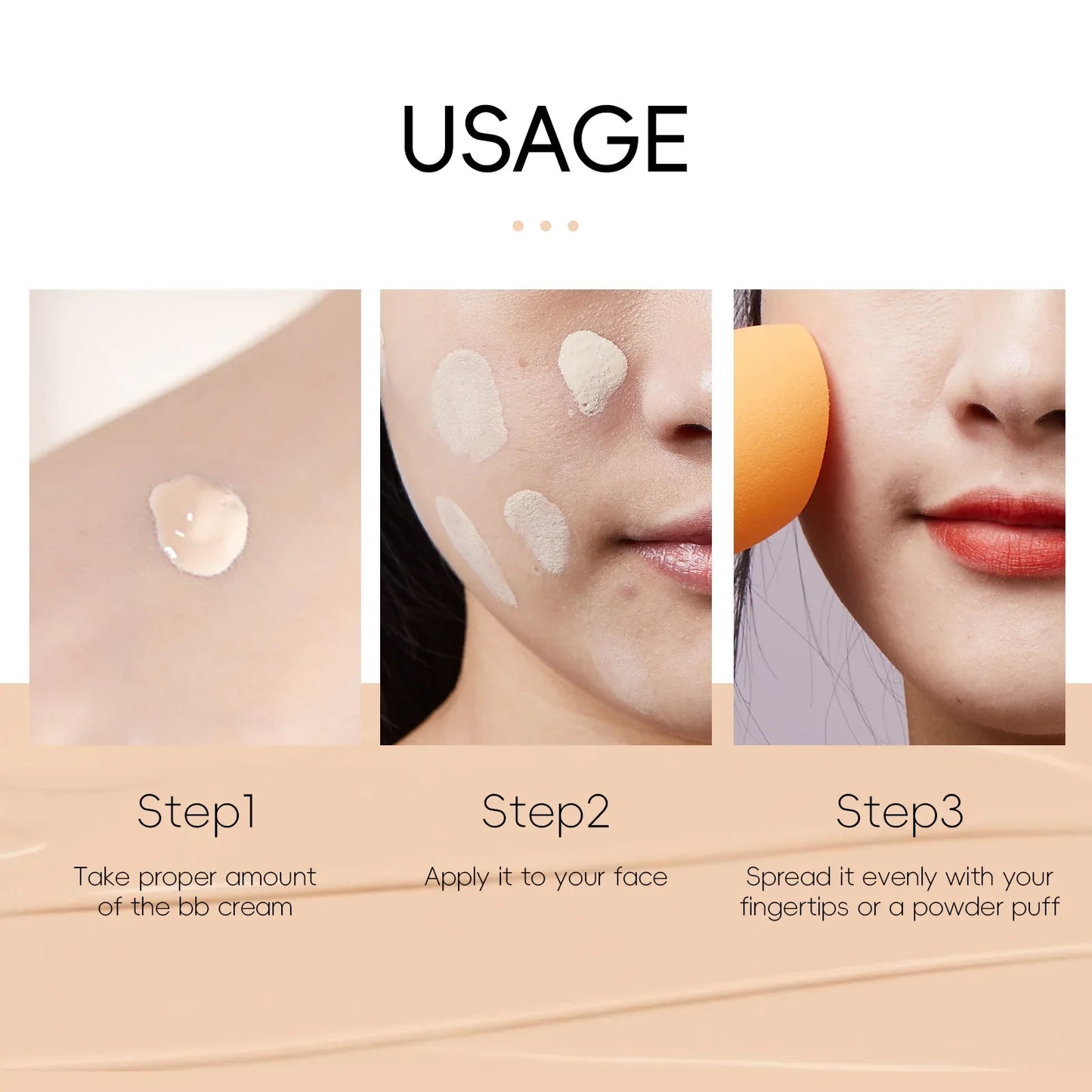 LAIKOU 9-color Foundation BB cream 30ml Natural Facial Concealer Cream Cover Dark Circles Pores Light Texture Makeup Base