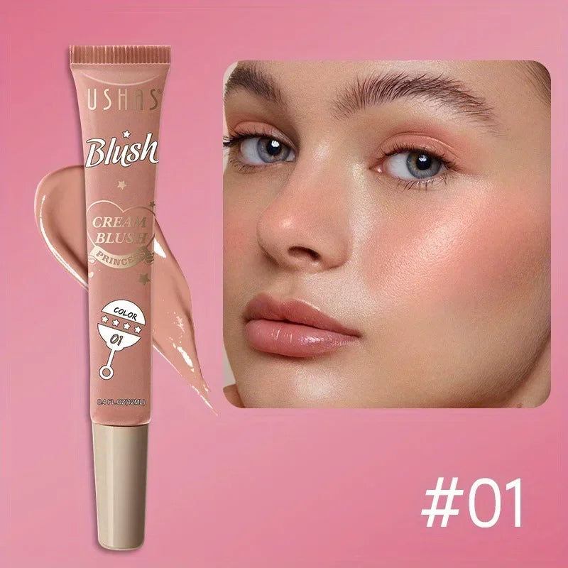 Natural Blusher Cute Korean Makeup for Women Liquid Blush Waterproof Multi-purpose Facial Nourishing Blush Stick Cheek