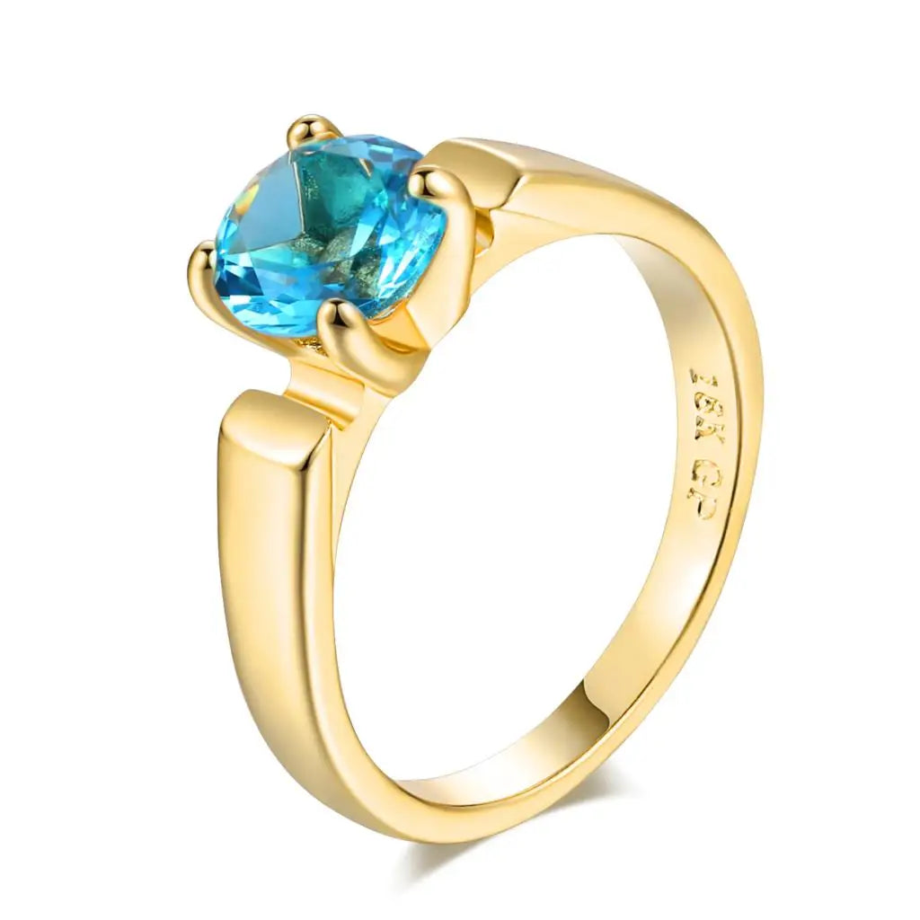 Wedding Engagement Ring For Women 4 Claws Multicolor Optional AAA+Cubic Zirconia Fashion Jewelry Gift For Lover R053 R813