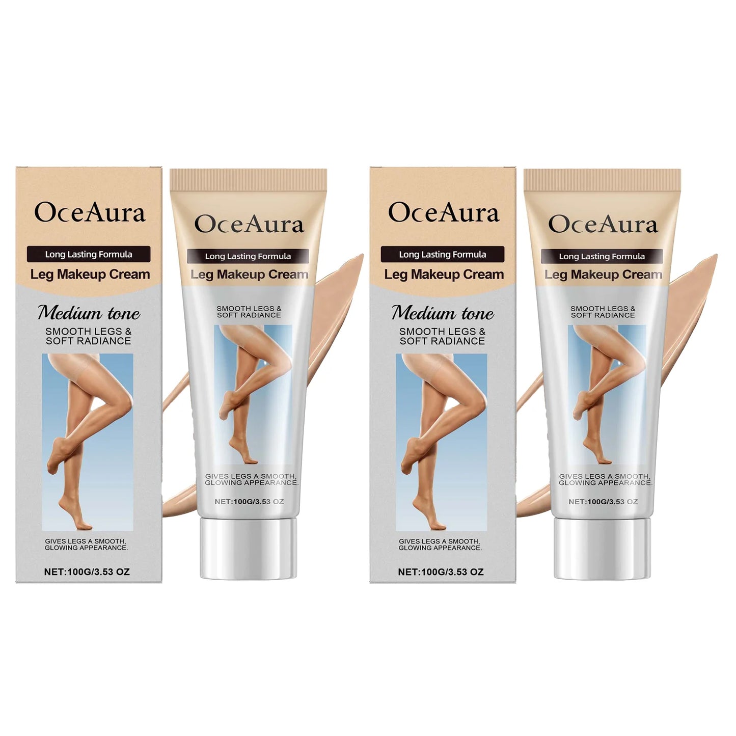 100g Beauty Leg Cream Makeup Body Coverage Long-Lasting Waterproof Professional Concealer Skin Medium Tone Liquid Foundation