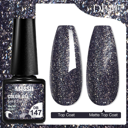 Mtssii 6ML Chocolate Color Gel Nail Polish Brown Semi Permanent UV Gel Autumn Winter Popular Soak Off Nail Art Gel Varnishes