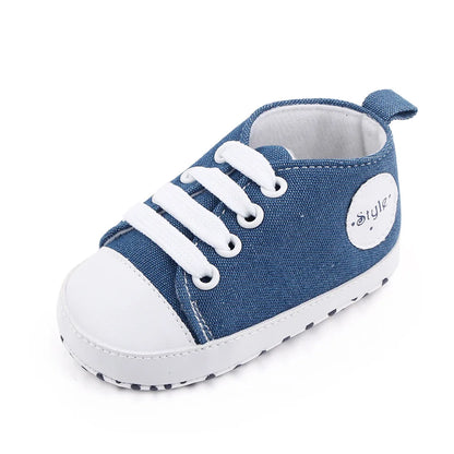 1 Pairs Lytwtw's Spring Autumn Cute Cartoon Strawberry Ice Cream Mustache Sports Baby Toddler Shoes Soft Sole Baby First Walkers