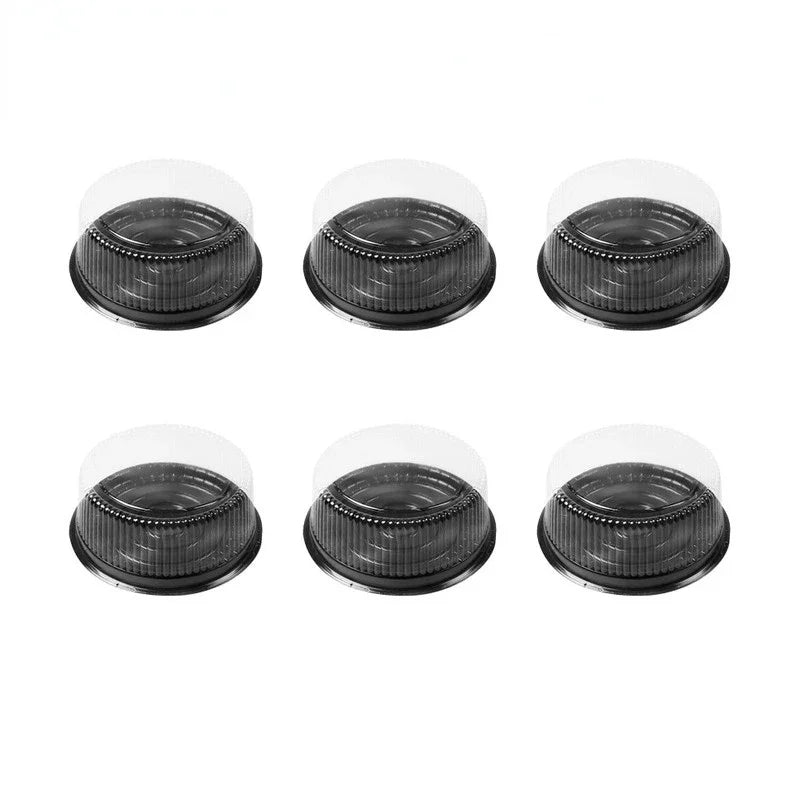 10pcs 8/6 Inch Transparent Cake Box Plastic Cake Boxes And Packaging Transparent Clear Cupcake Muffin Dome Holder Cases Wedding