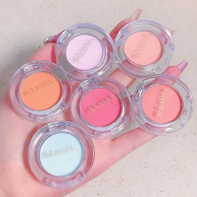 Girl Blush Peach Cream Makeup Blusher Palette Cheek Contour Pink Waterproof Cosmetic Beauty Powder Soft Smooth New Makeup Rouge