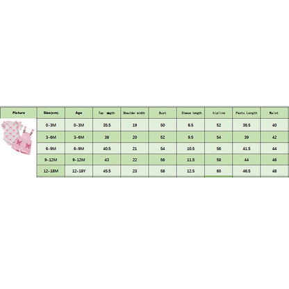 Fashion Baby Girl  Romper Overall Shorts 2 Pcs Set Infant Summer Bow Pattern Ruffled Crew Neck Short Sleeve Jumpsuits Clothes