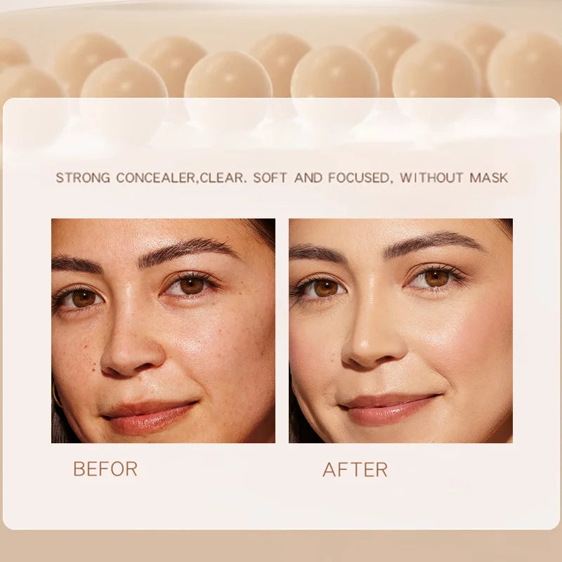 Matte Finish Liquid Foundation - Oil-Control, Waterproof, Full Coverage Concealer for All Skin Tones
