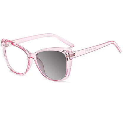 New Fashion Vintage Gradient Eyeglasses For Nearsightedness Anti Blue Light Myopia 2022 Unique Transparent Cat Eye Glasses Frame