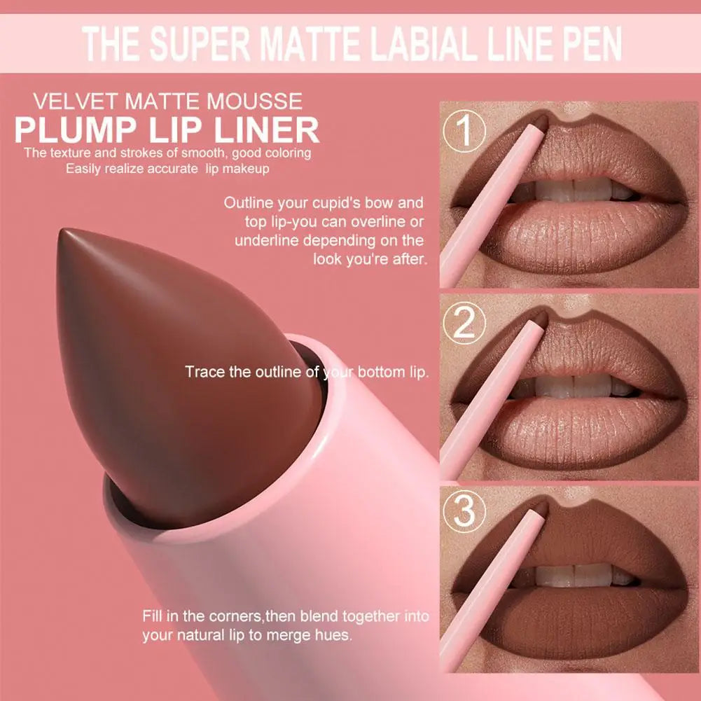 Face Secret Artist Shape Sculpt Lip Liner Pencil Set, Weightless Precise Liner with Super Soft Blendable Texture Matte 12Color