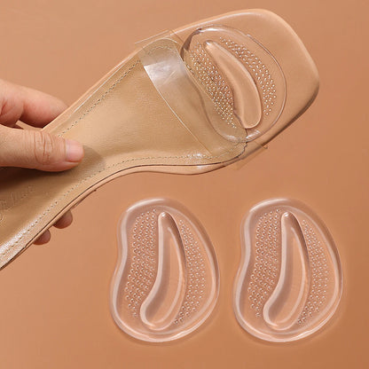 Thickened Half A yard Pad High Heels Insole Forefoot Pad Silicone Forefoot Pad Ladies Sandal Anti-skid Pad Anti-pain