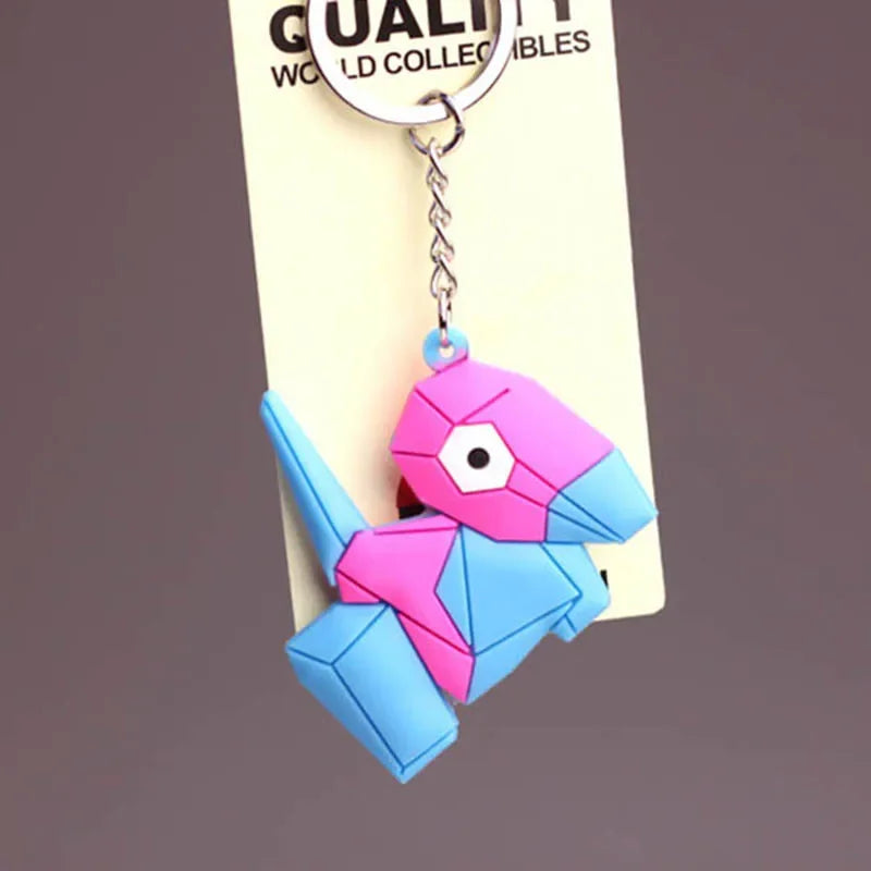 Pokemon Keychain Pikachu Anime Action Figure Toy Kawaii Cartoon Fashion Charmander Psyduck Doll Keyring Car Bag Pendant Kid Gift