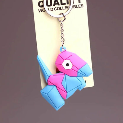 Pokemon Keychain Pikachu Anime Action Figure Toy Kawaii Cartoon Fashion Charmander Psyduck Doll Keyring Car Bag Pendant Kid Gift