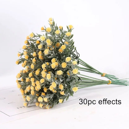 Arrangement Wedding Bouquet Floral Babysbreath Gypsophila Fake Flowers Artificial Flowers