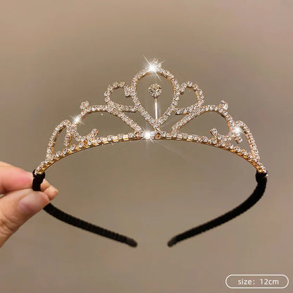 Silver Color Crystal Tiaras and Crowns Rhinestone Prom Diadem Crown Tiara for Women Bride Bridal Wedding Hair AccessoriesJewelry