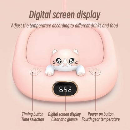Portable Mug Heating Coffee Mug Cup Warmer Cup Heater Warm Mat Milk Tea Water Heating Pad Constant Temperature Coaster for Home