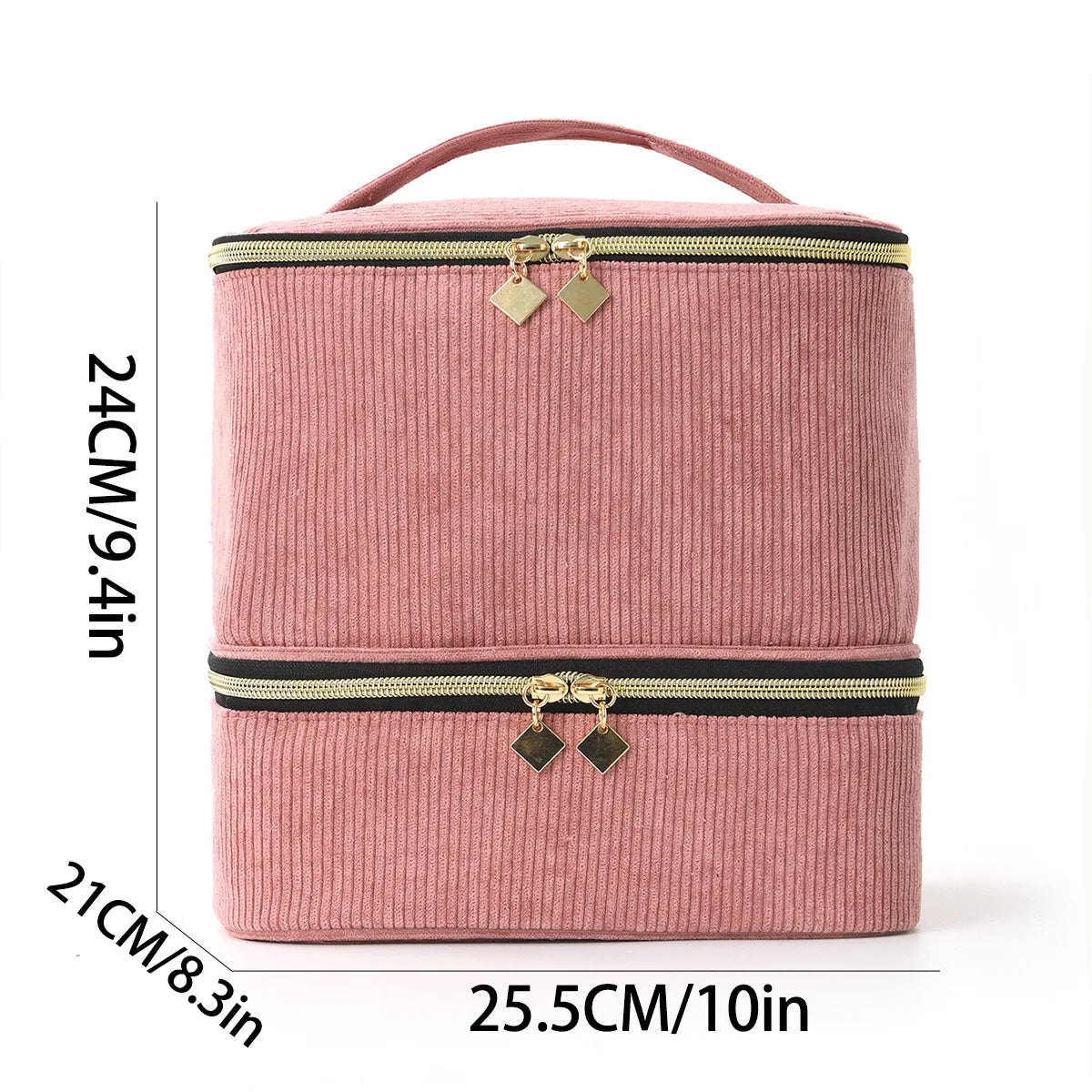 Nail Polish Storage Bag Essential Oil Bag Portable Cosmetic Nail Care Kit Nail Care Tool Storage Box Double Layer 30 Compartment