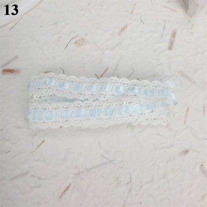 10Pcs Sweet Plush DIY Photocard Holder Handmade Material Korean Idol Photo Card Holder Lace Strips Cute Cartoon Ears Accessories